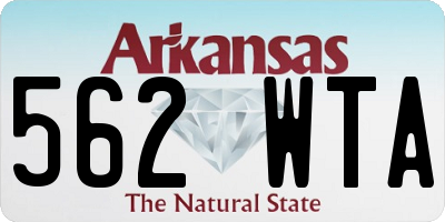 AR license plate 562WTA