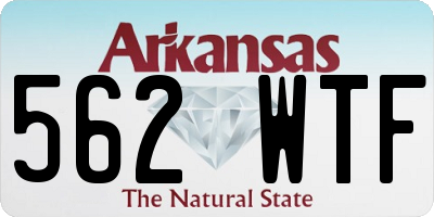 AR license plate 562WTF