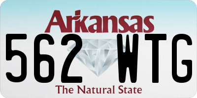 AR license plate 562WTG