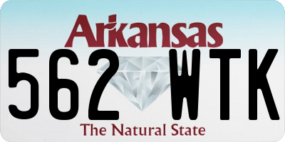 AR license plate 562WTK