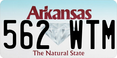 AR license plate 562WTM
