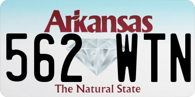 AR license plate 562WTN