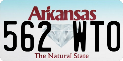 AR license plate 562WTO