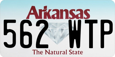 AR license plate 562WTP