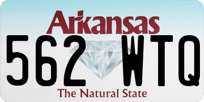 AR license plate 562WTQ