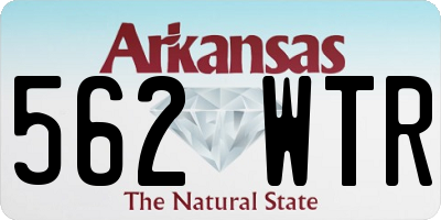 AR license plate 562WTR