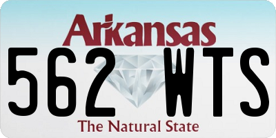 AR license plate 562WTS