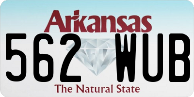 AR license plate 562WUB