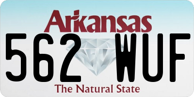 AR license plate 562WUF