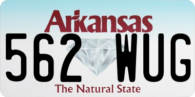 AR license plate 562WUG