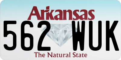 AR license plate 562WUK