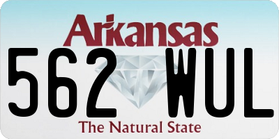 AR license plate 562WUL