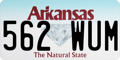 AR license plate 562WUM