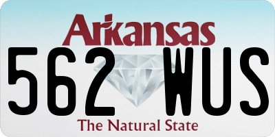 AR license plate 562WUS