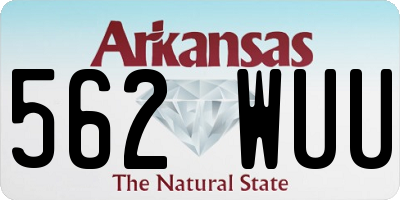 AR license plate 562WUU