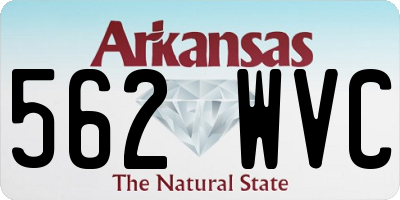 AR license plate 562WVC