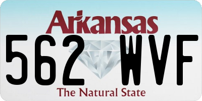 AR license plate 562WVF
