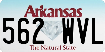 AR license plate 562WVL