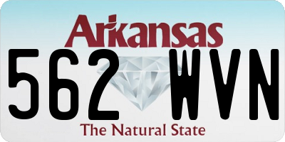 AR license plate 562WVN