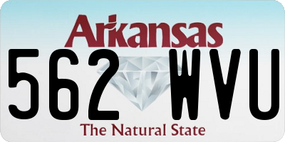 AR license plate 562WVU