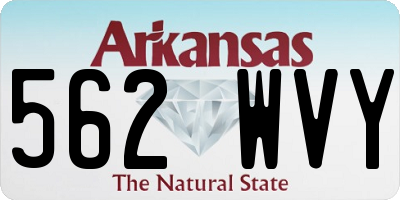 AR license plate 562WVY