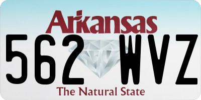 AR license plate 562WVZ