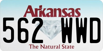 AR license plate 562WWD