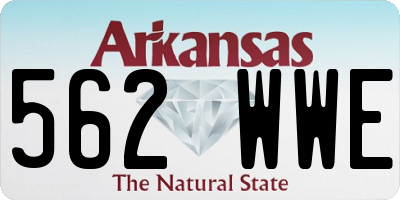 AR license plate 562WWE