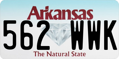 AR license plate 562WWK