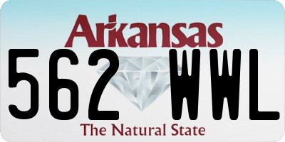 AR license plate 562WWL