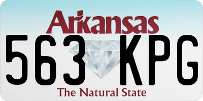 AR license plate 563KPG