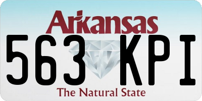 AR license plate 563KPI