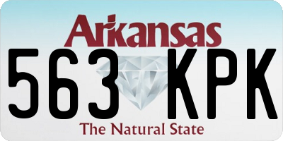AR license plate 563KPK