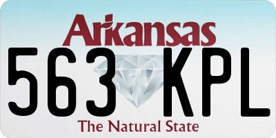 AR license plate 563KPL