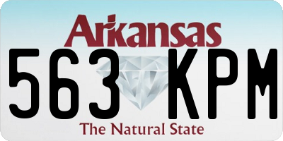 AR license plate 563KPM