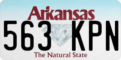 AR license plate 563KPN