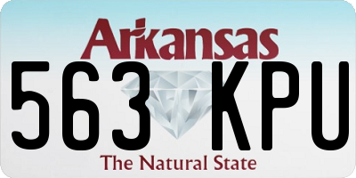 AR license plate 563KPU