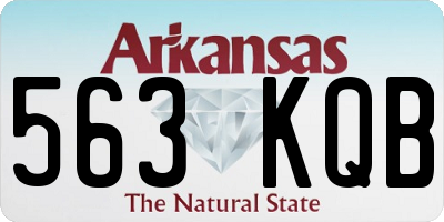 AR license plate 563KQB