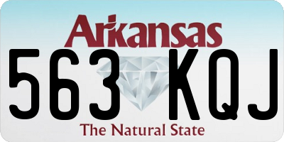 AR license plate 563KQJ