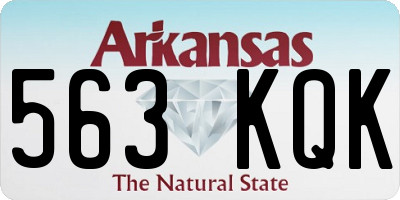 AR license plate 563KQK