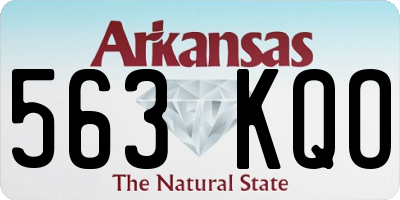 AR license plate 563KQO