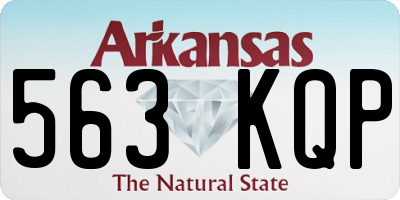 AR license plate 563KQP