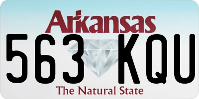 AR license plate 563KQU