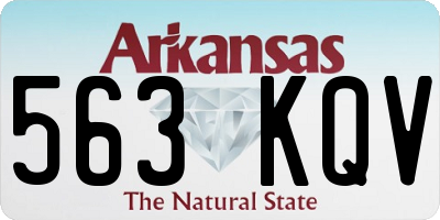 AR license plate 563KQV