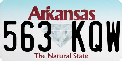 AR license plate 563KQW