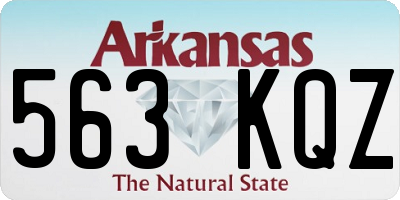 AR license plate 563KQZ