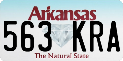 AR license plate 563KRA