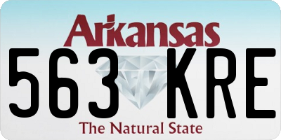AR license plate 563KRE