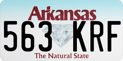 AR license plate 563KRF