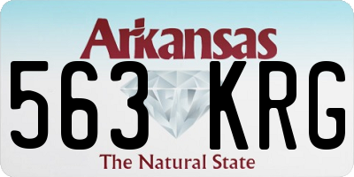 AR license plate 563KRG
